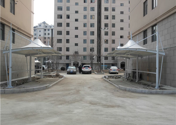 膜結(jié)構(gòu)電動車、自行車棚