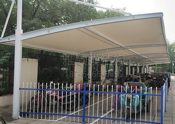 膜結(jié)構(gòu)自行車棚-東營市東營賓館交付使用（封面）